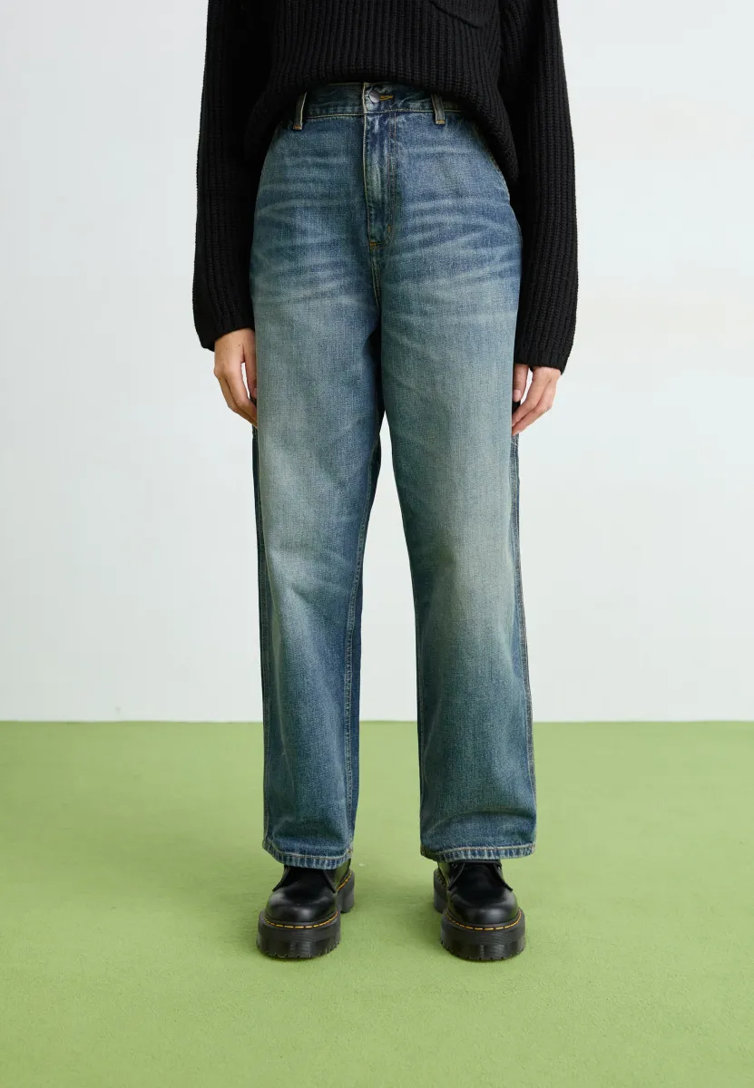 BRANDON SINGLE KNEE PANT - Jeans Relaxed Fit - blue worn used wash