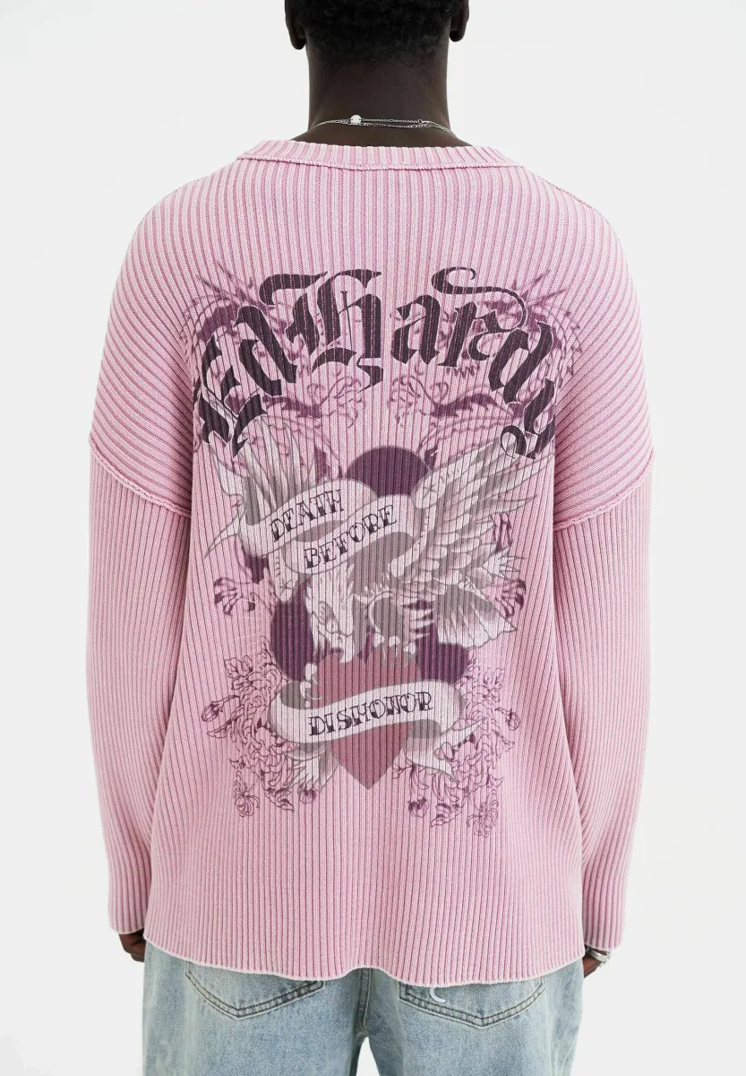 BRAVE HEART EAGLE - Strickpullover - dusty pink