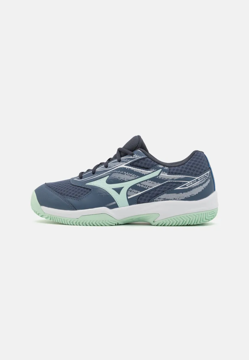 BREAK SHOT 5 CC - Tennisschuh für Sandplätze - blue/mint
