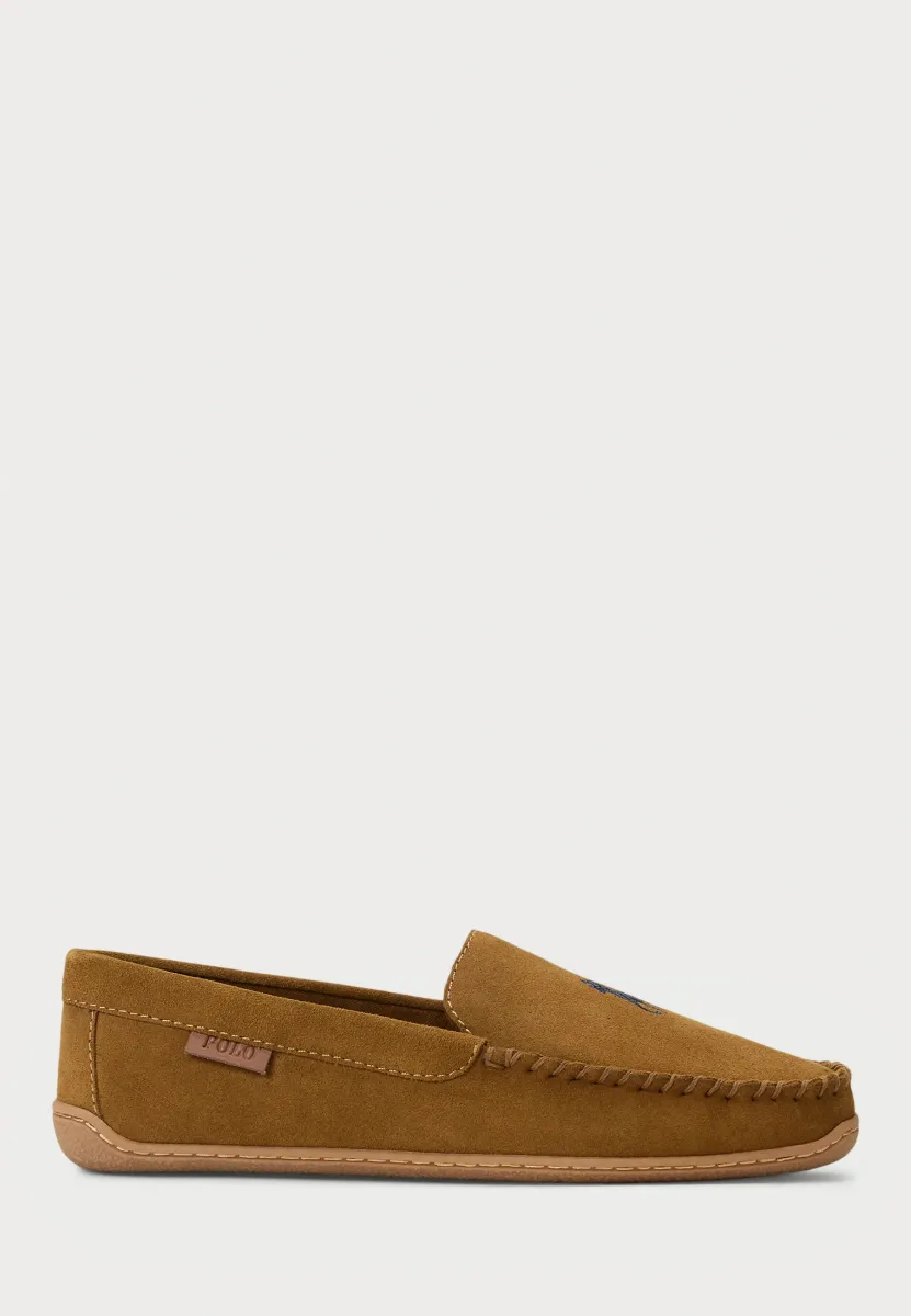 BRENAN SUEDE SLIPPER - Hausschuh - brown/navy