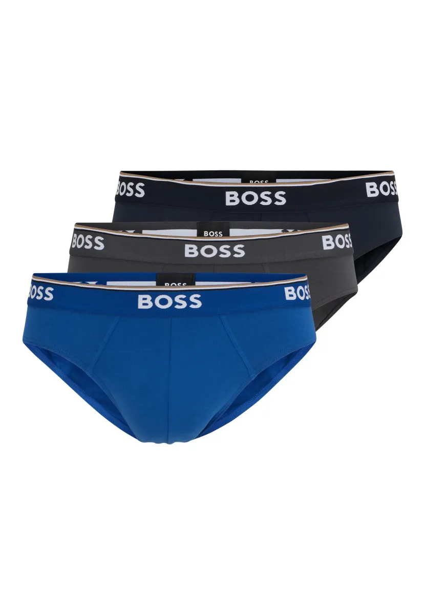 BRIEF POWER 3 PACK - Slip - open blue