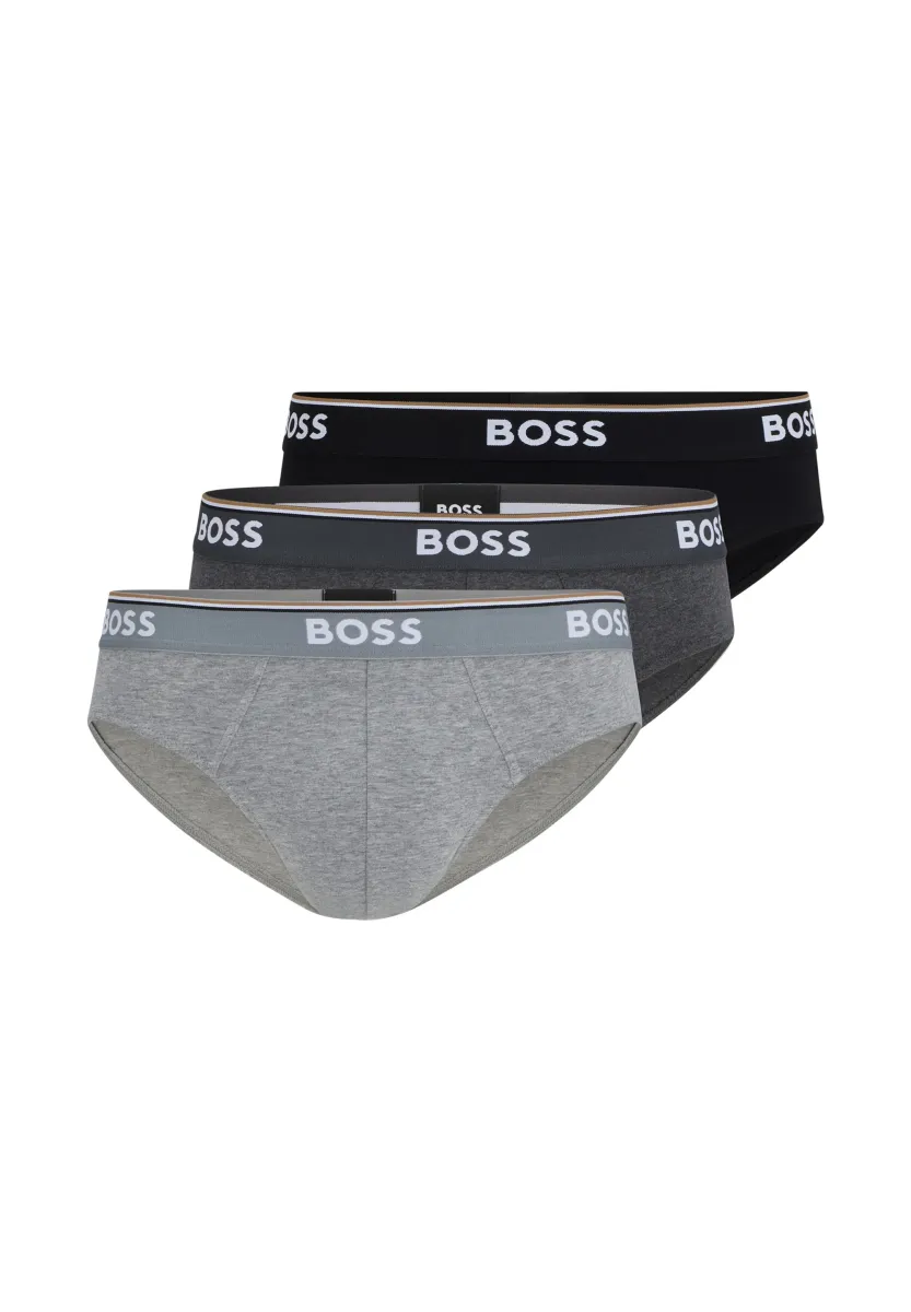 BRIEF POWER 3 PACK - Slip - open grey