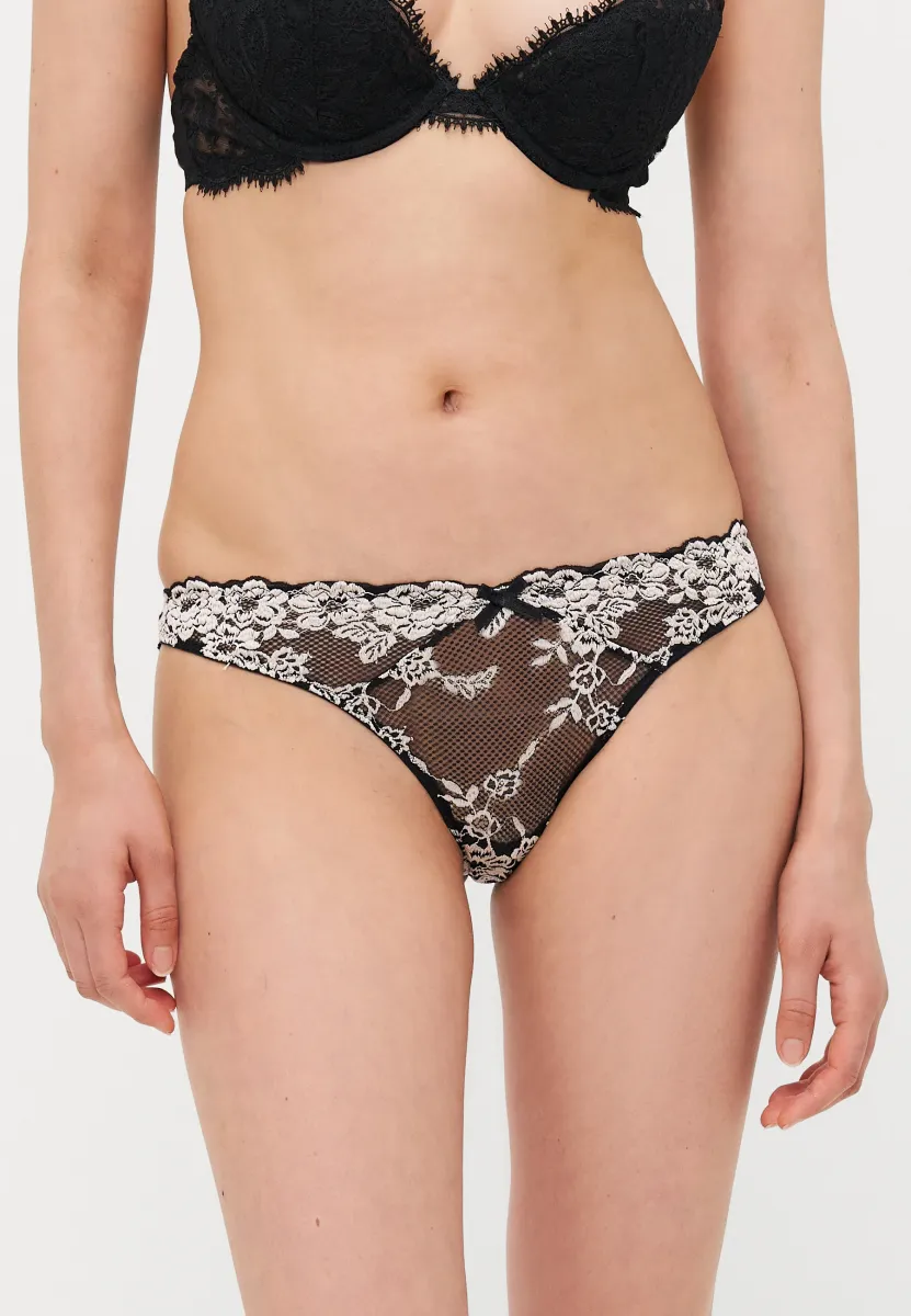 BRIEF THONG REGULAR EMMA - String - black