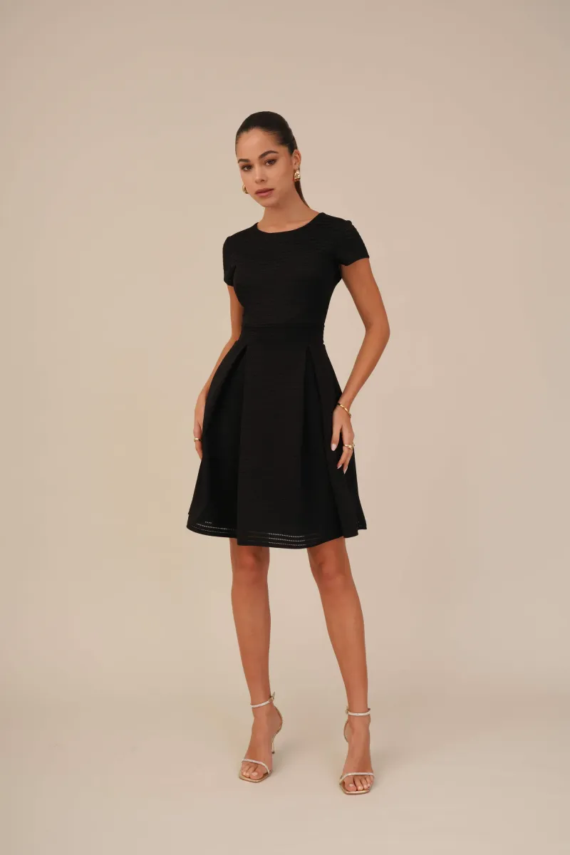 BRIEGE SKATER - Freizeitkleid - black