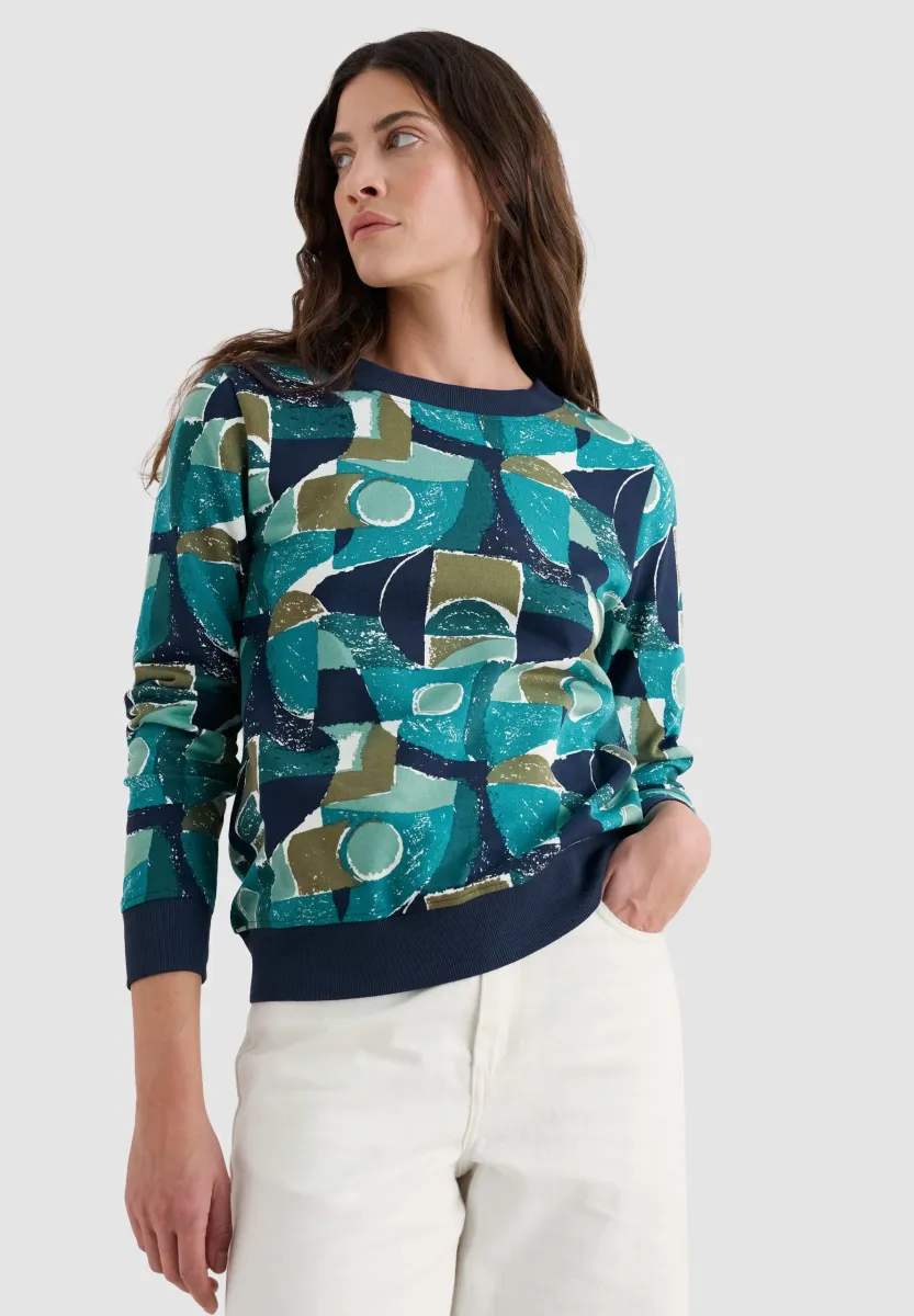 BRIGHT WAVE - Sweatshirt - teal