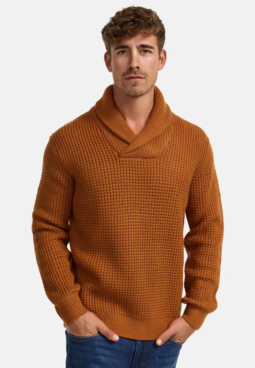 BROCKLY - Strickpullover - caramel