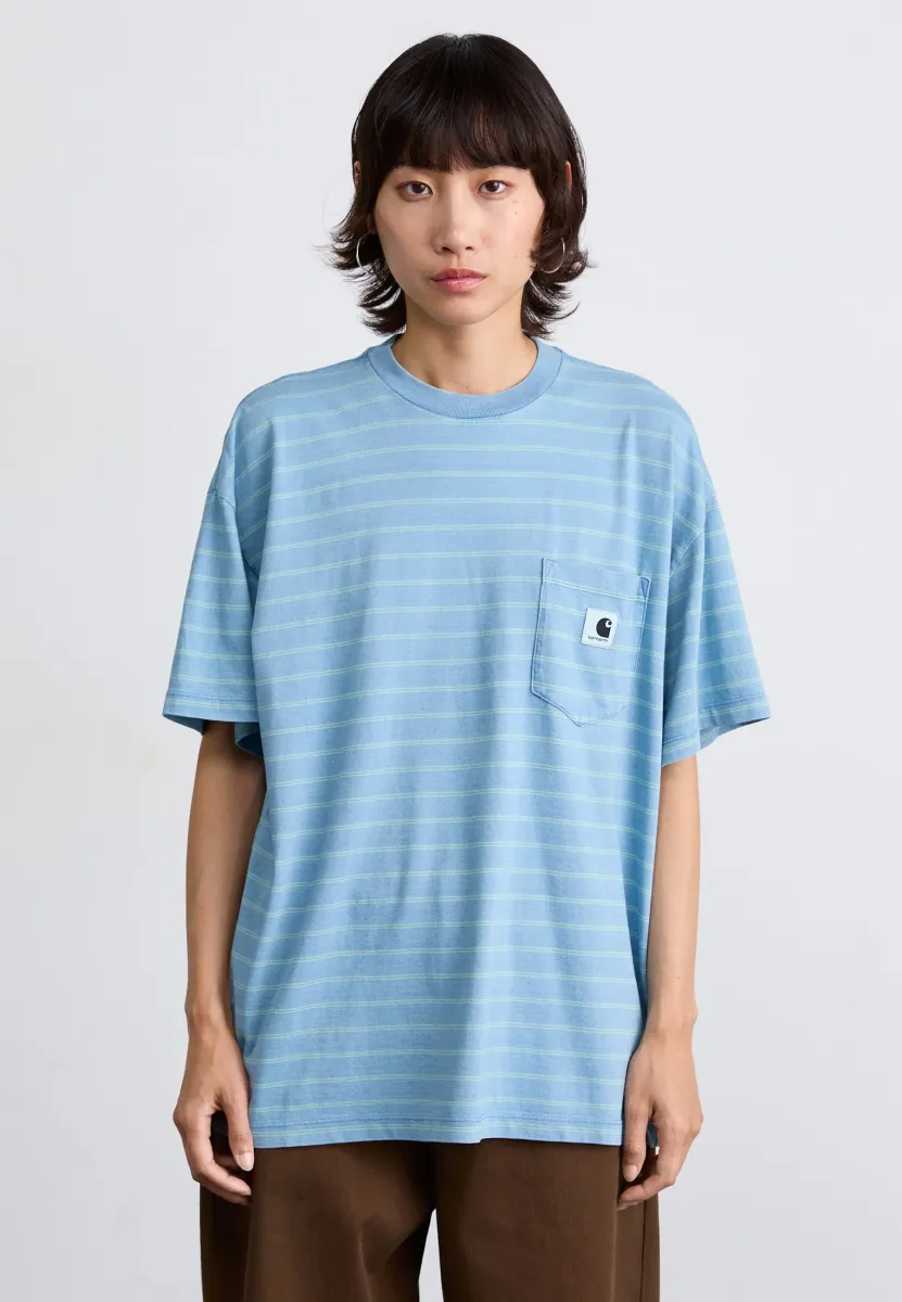 BRODINA - T-Shirt print - saguaro indigo overdyed