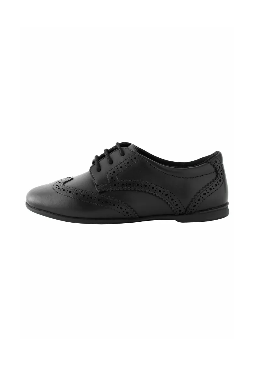BROGUE SCHOOL - Schnürer - matt black