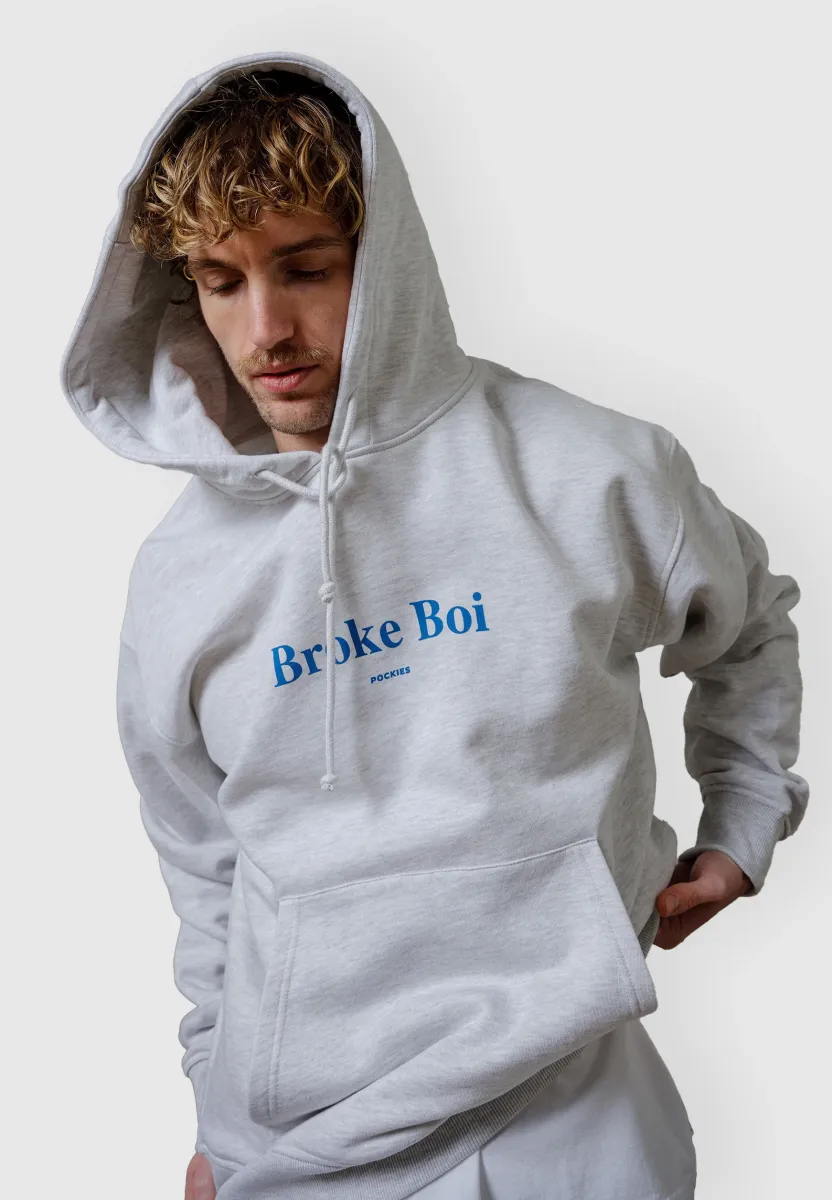 BROKE BOI - Kapuzenpullover - grey