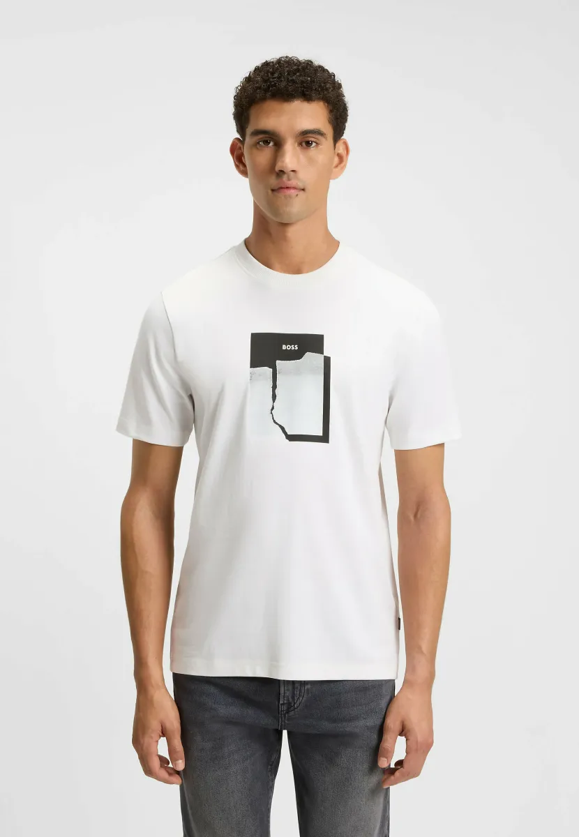 BROKENICE - T-Shirt print - white