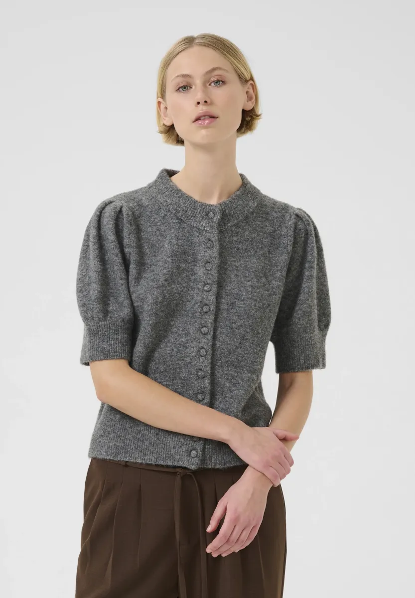 BRONA NOABELLE - Strickjacke - medium grey melange