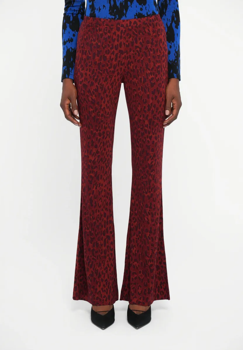 BROOKLYN PANTS - Stoffhose - huntress light garnet