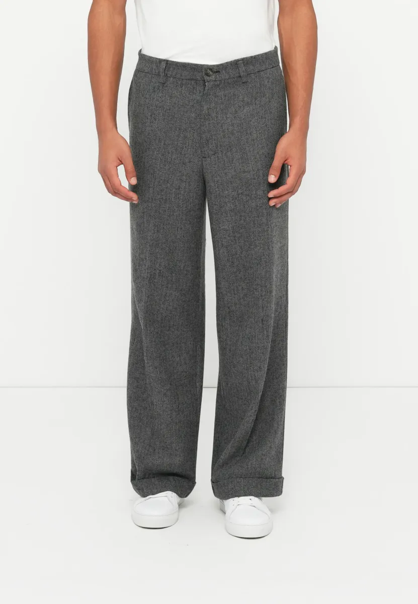BRUCE TROUSERS  - Stoffhose - grey