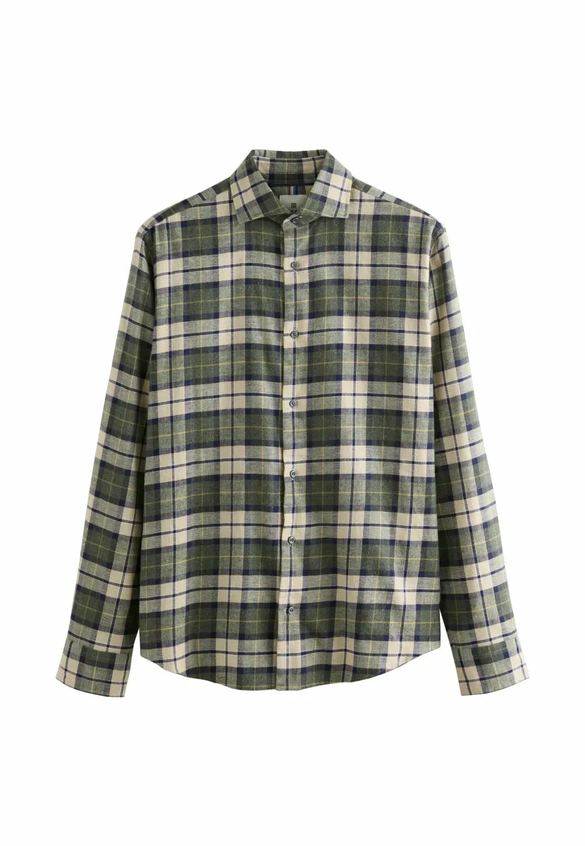 BRUSHED CHECKED - REGULAR FIT - Hemd - green check