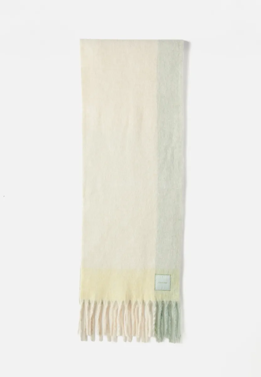 BRUSHED GRAPHIC PATT - Schal - pop yellow
