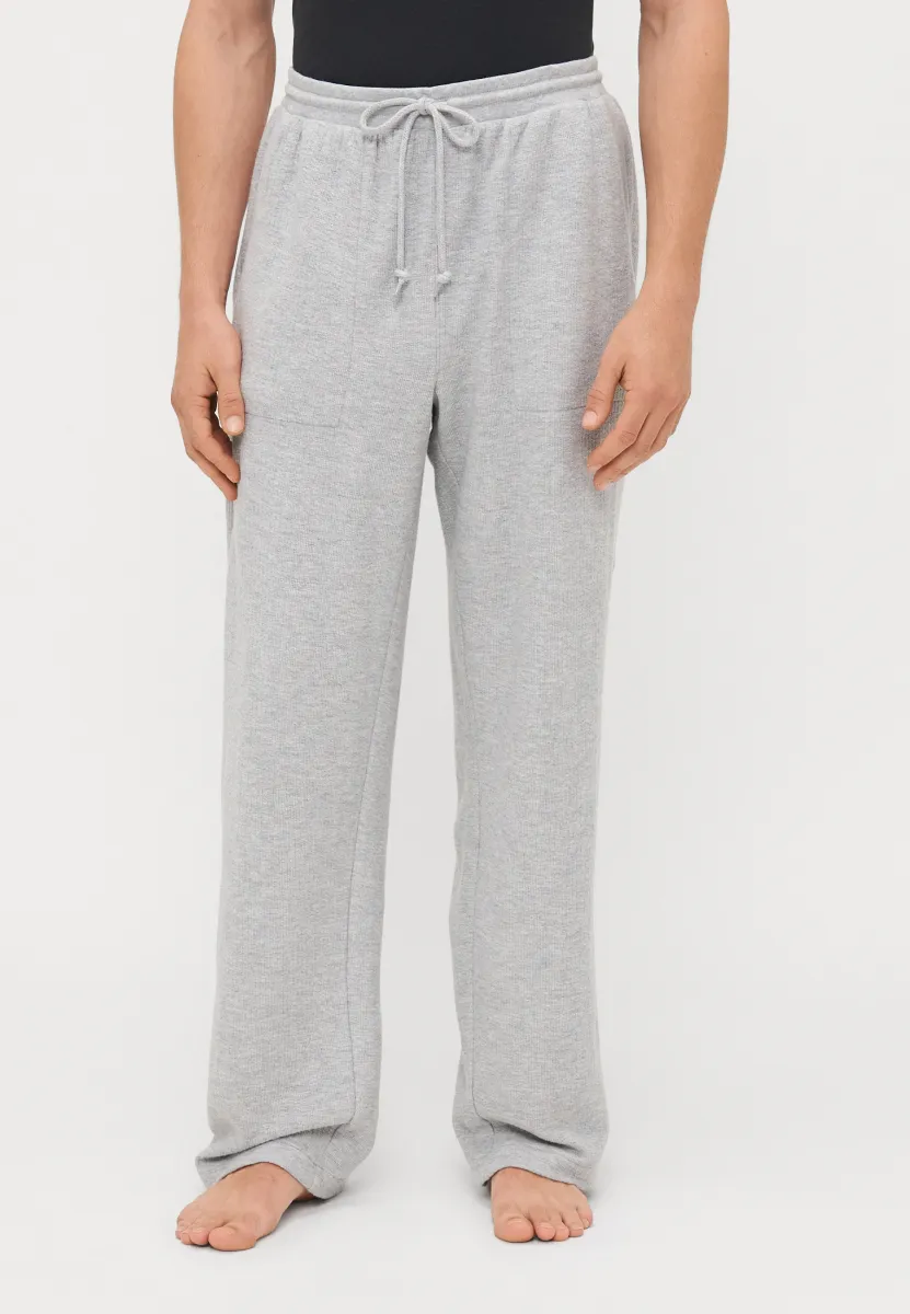 BRUSHED JOGGER - Nachtwäsche Hose - grey