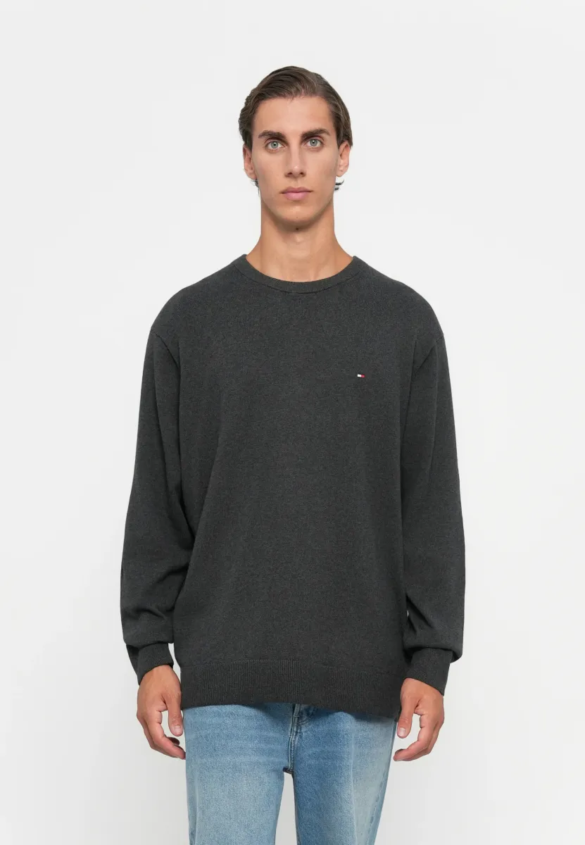 BT-PIMA ORG CTN CASHMERE CN-B - Strickpullover - dark grey heather