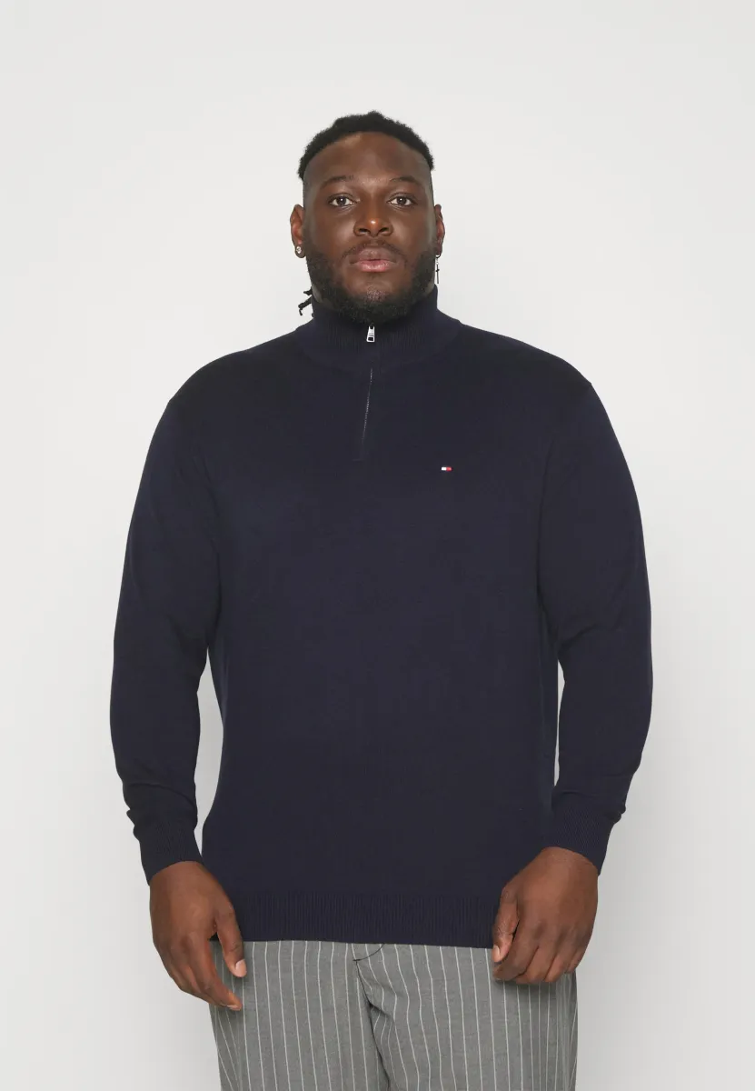 BT-PIMA ORG CTN CASHMERE ZMOCK-B - Strickpullover - desert sky