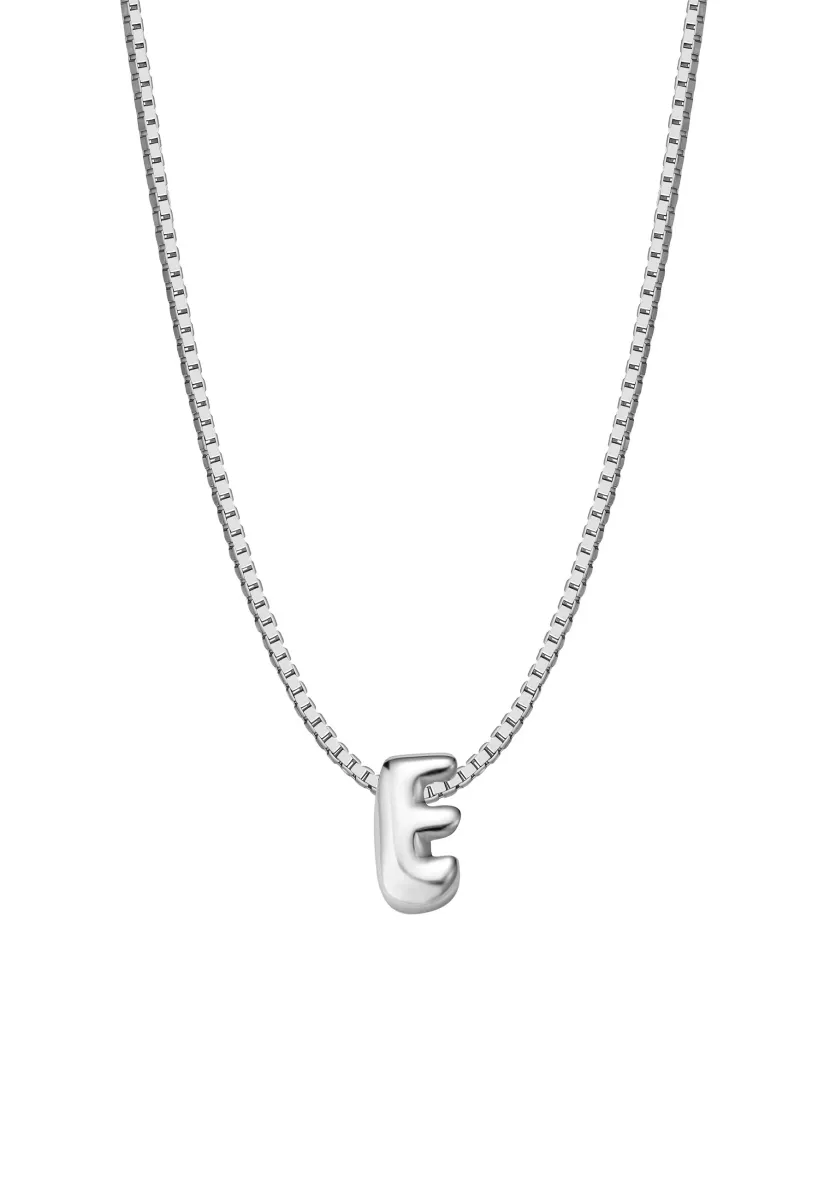 BUCHSTABE E - Halskette - silber-coloured