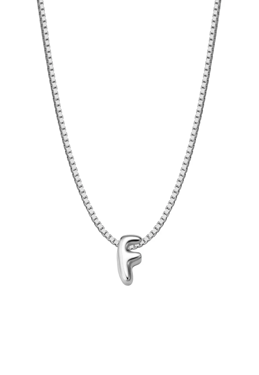 BUCHSTABE F - Halskette - silber-coloured