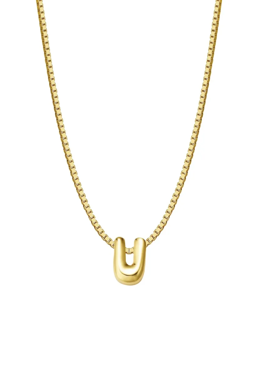 BUCHSTABE U - Halskette - gold-coloured