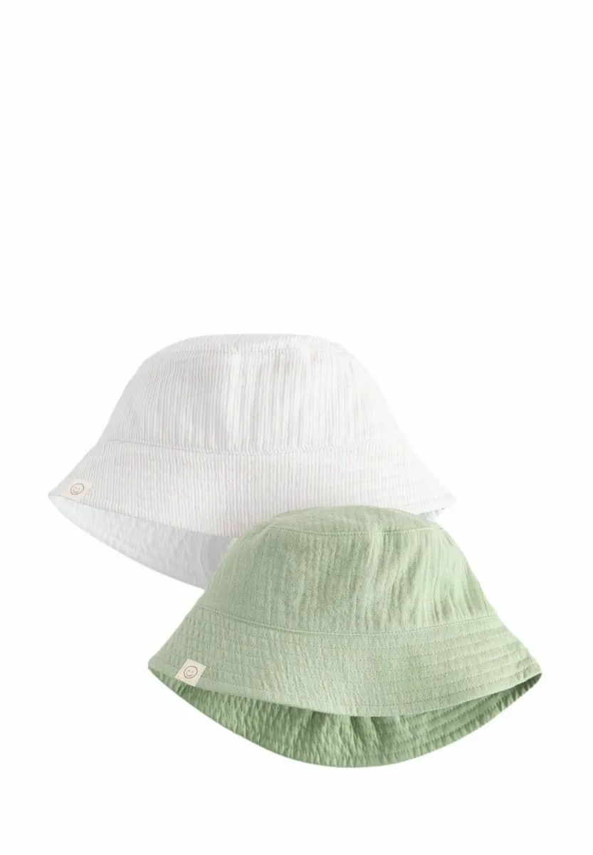 BUCKET 2 PACK - Hut - sage green and stripe