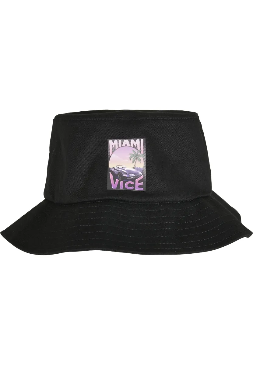 BUCKET MIAMI VICE PRINT BUCKET - Hut - black