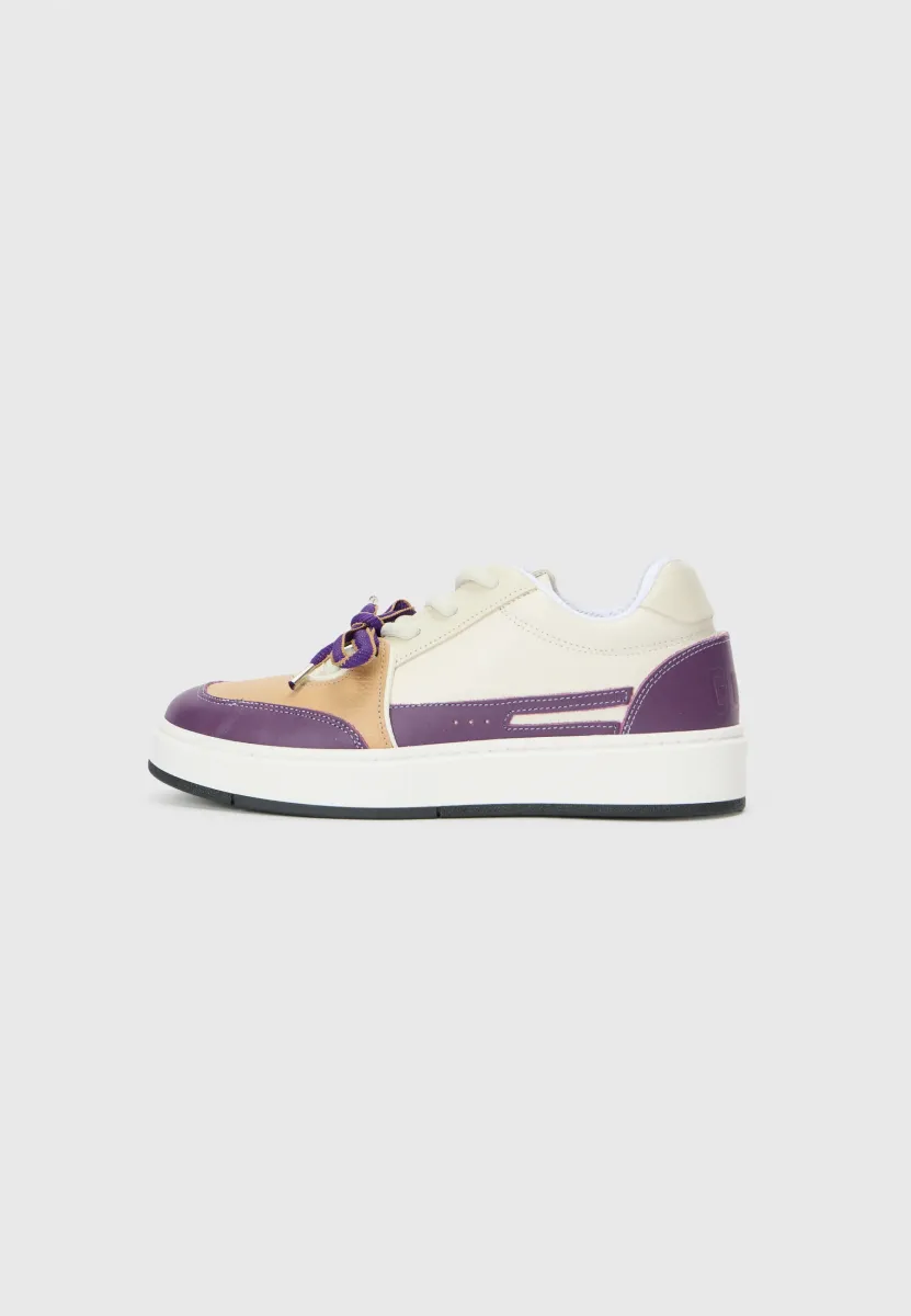 BUCKET UNISEX - Sneaker low - white/violet