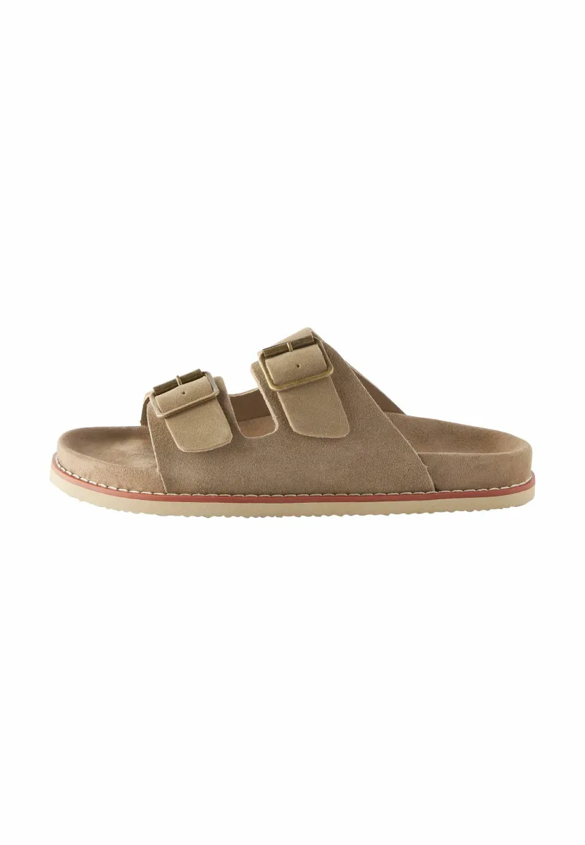 BUCKLE  - Pantolette flach - taupe brown