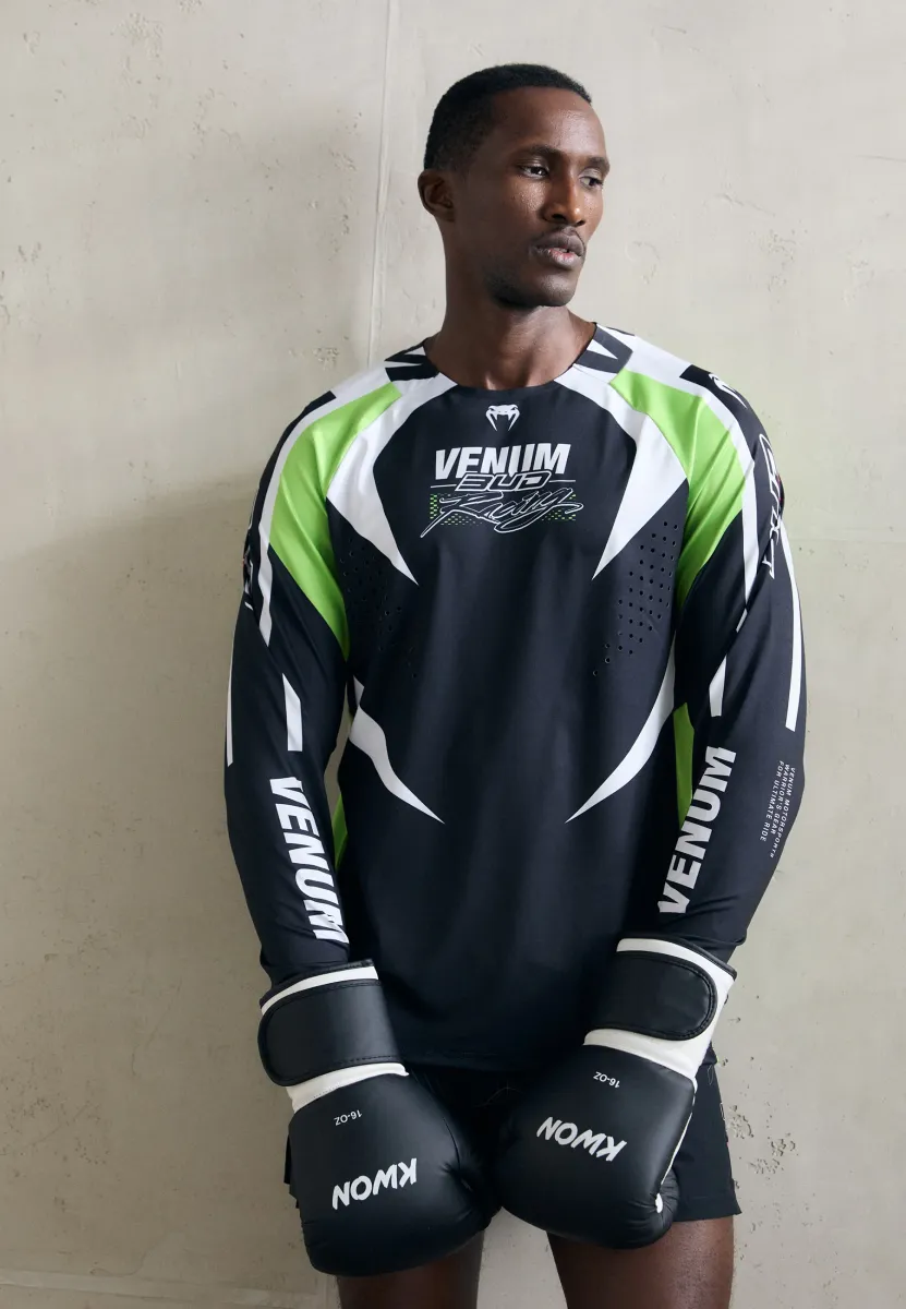 BUD - Langarmshirt - black/white/lime green