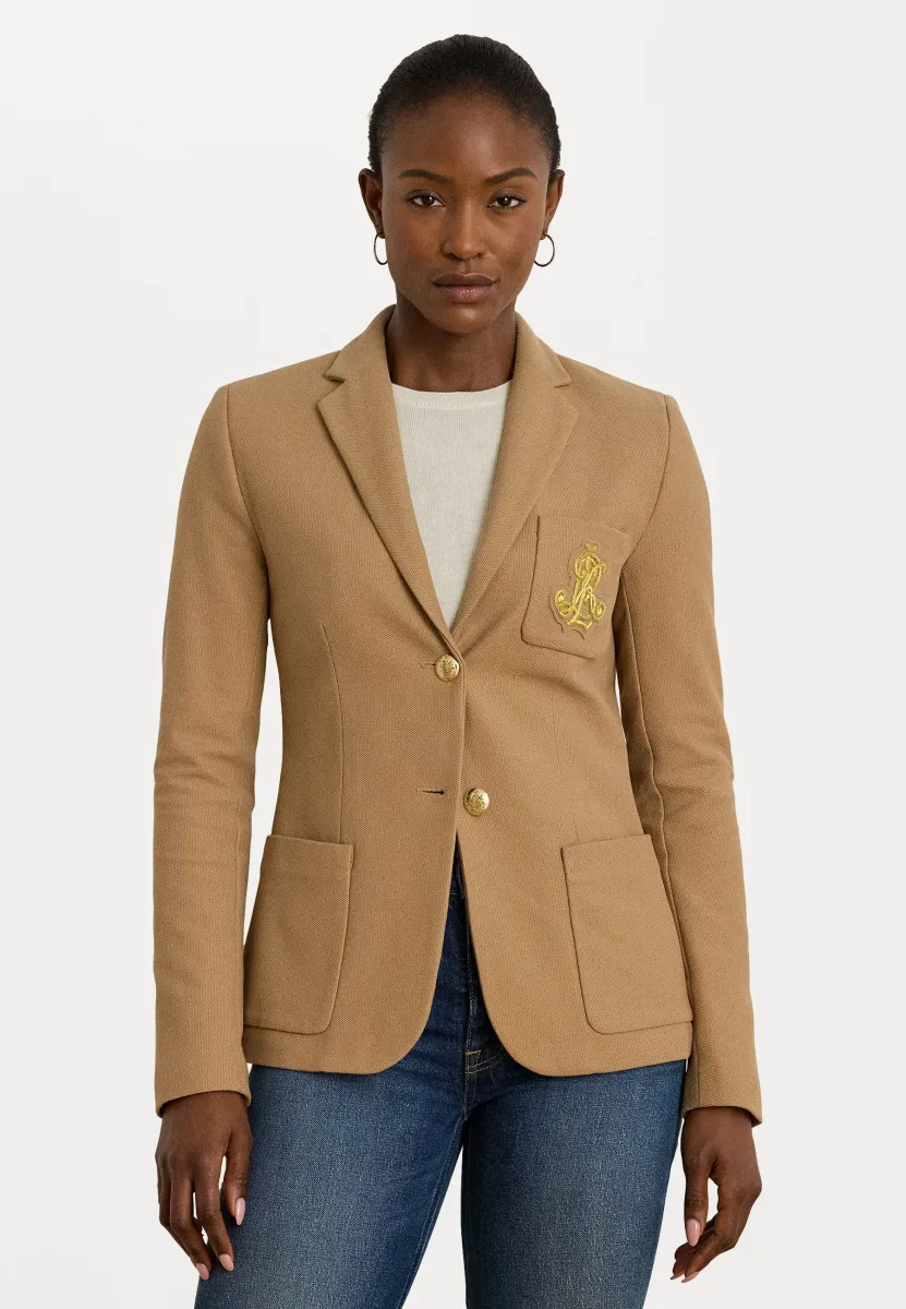 BULLION JACQUARD BLAZER - Blazer - classic camel