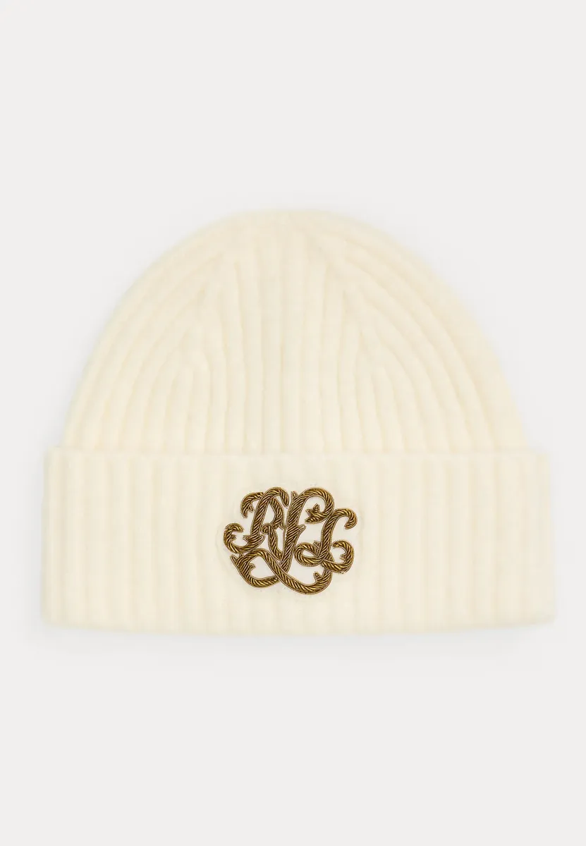 BULLION RIB KNIT BEANIE - Mütze - cream