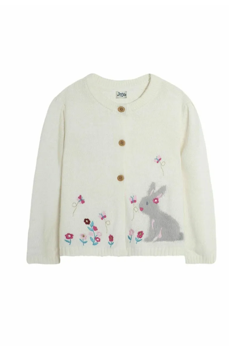 BUNNY INTARSIA REGULAR FIT - Strickjacke - cream