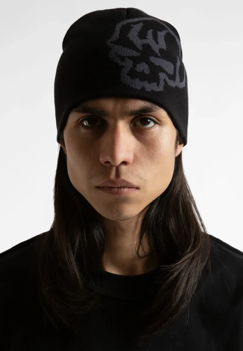 BURY REVERSIBLE BROW BEANIE UNISEX - Mütze - black/charcoal