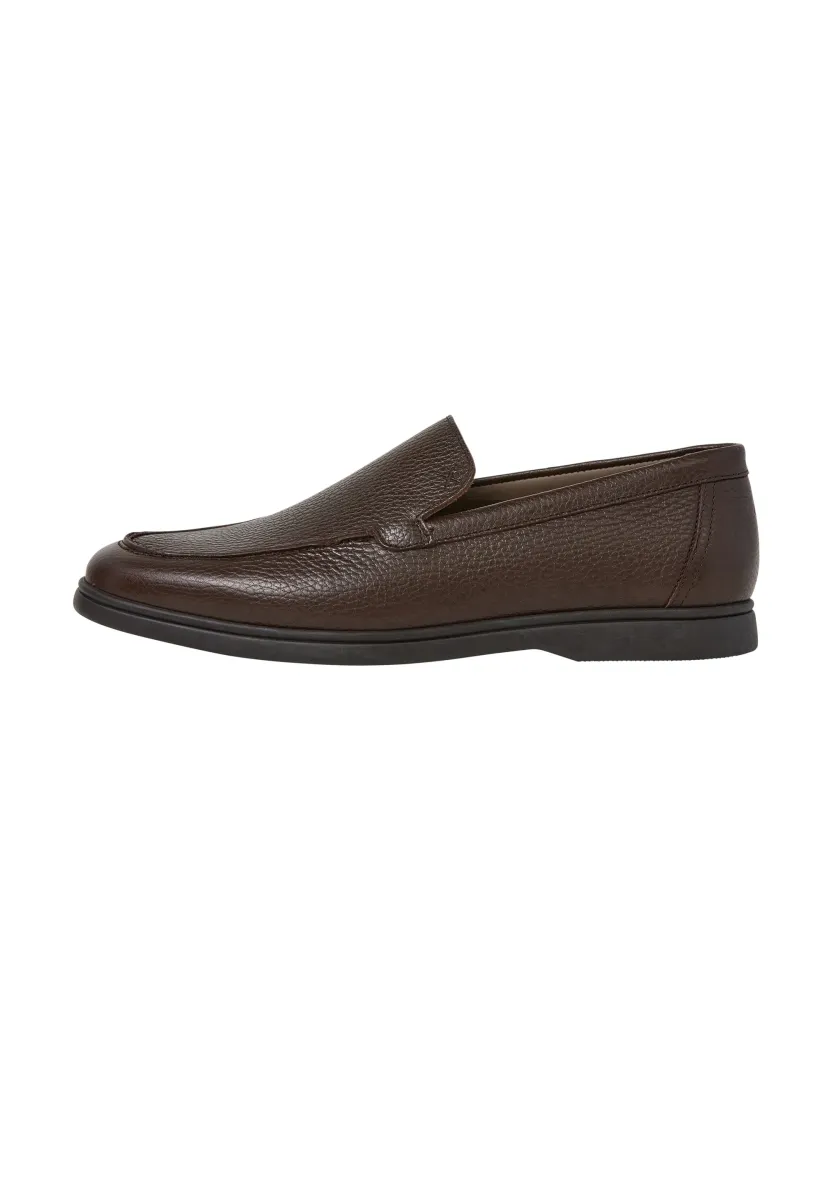 Business-Slipper - dark mocca brown