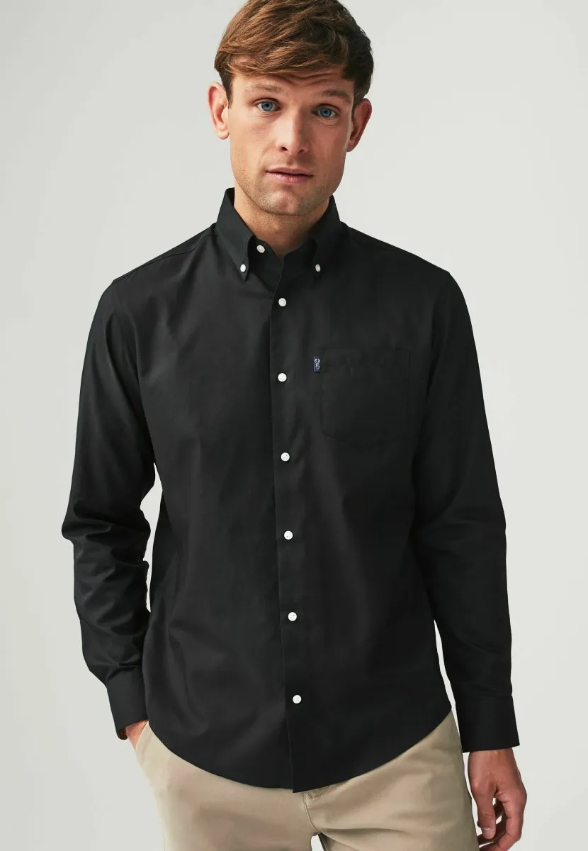 BUTTON DOWN OXFORD FIT - REGULAR FIT - Hemd - black