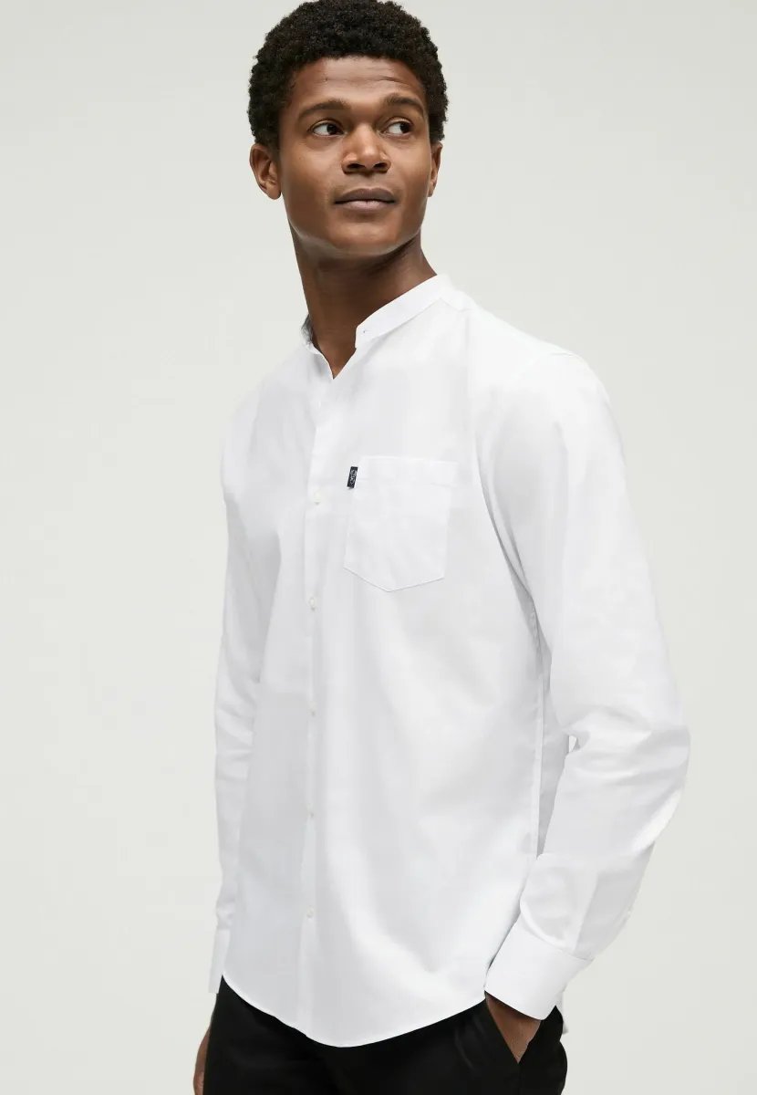 BUTTON DOWN OXFORD FIT - REGULAR FIT - Hemd - white grandad collar