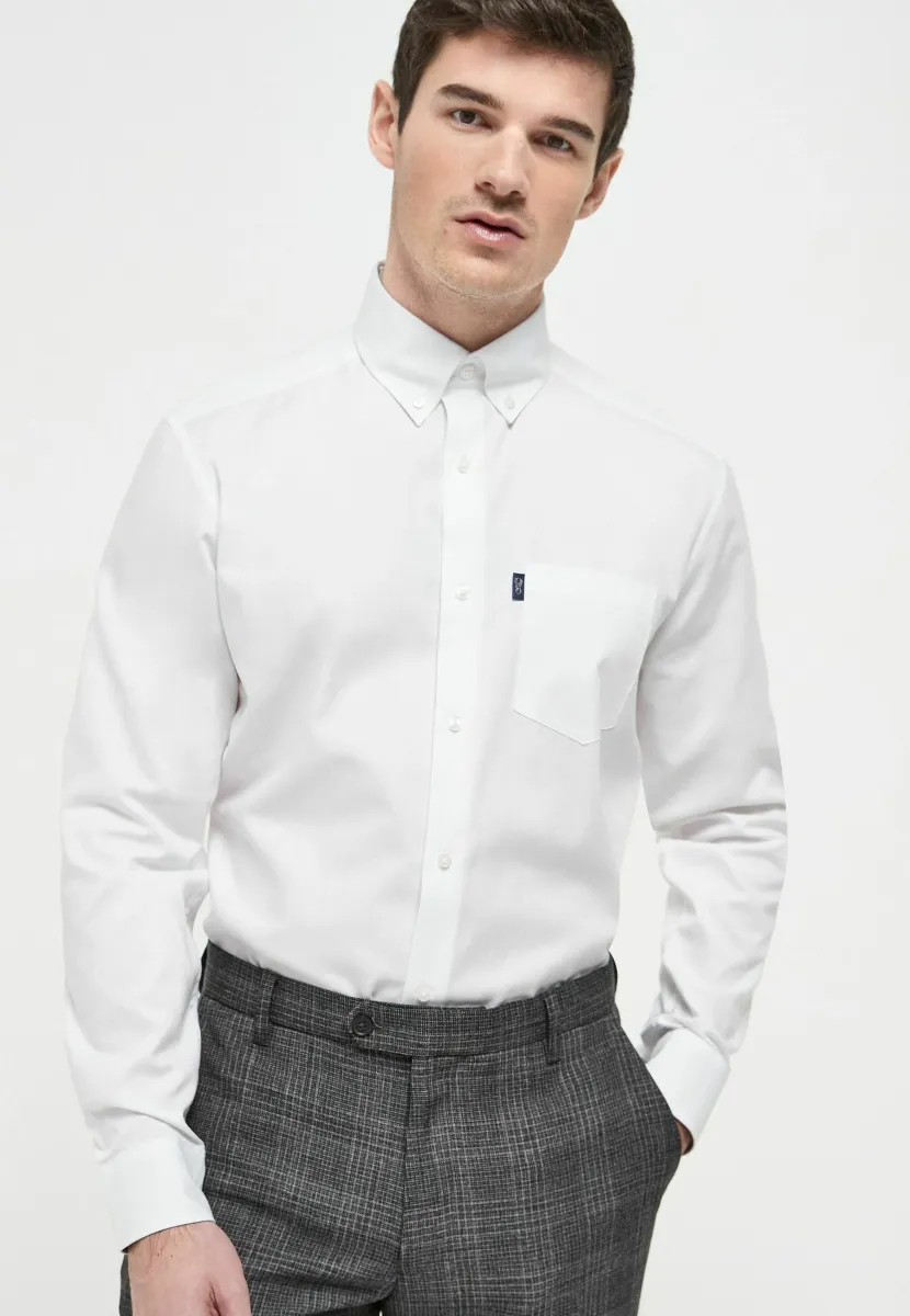 BUTTON DOWN OXFORD FIT - REGULAR FIT - Hemd - white