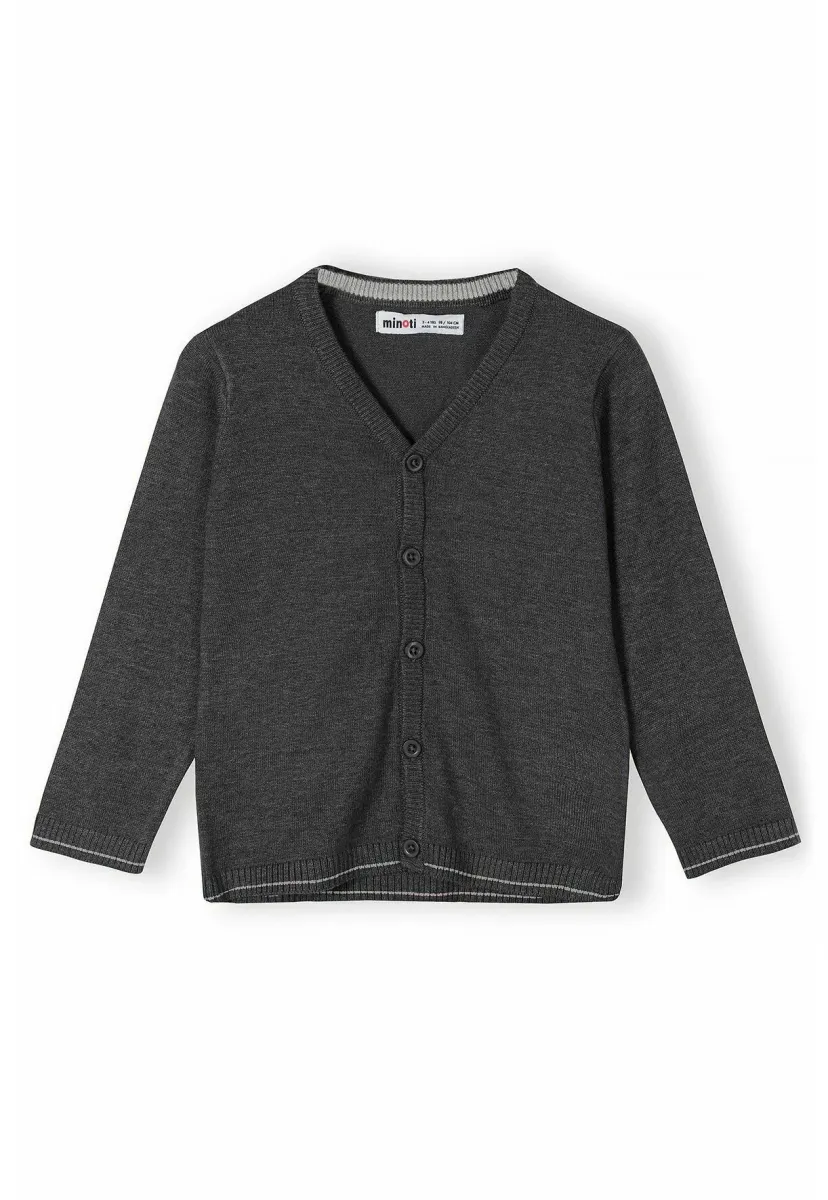 BUTTON STANDARD - Strickjacke - dark grey