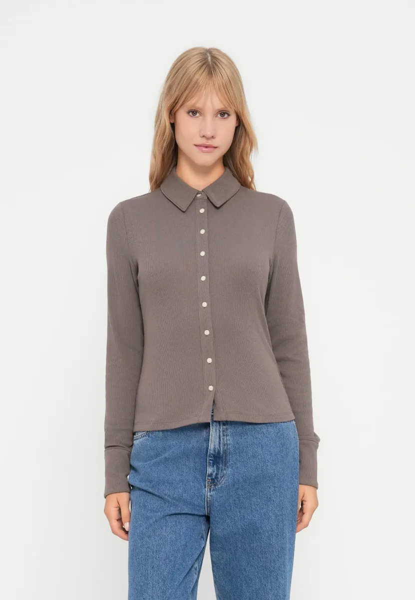 BUTTON THROUGH  - Langarmshirt - plymouth rock