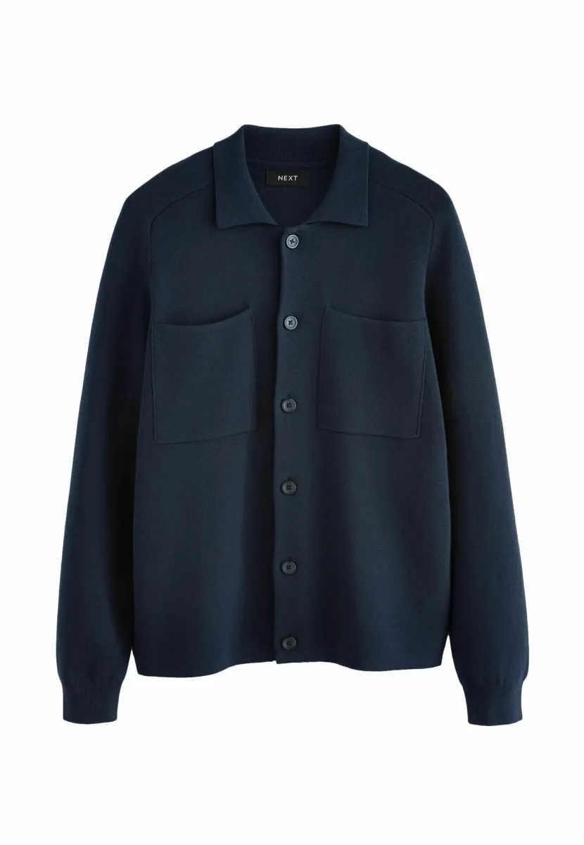 BUTTON THROUGH - REGULAR FIT - Strickjacke - navy blue