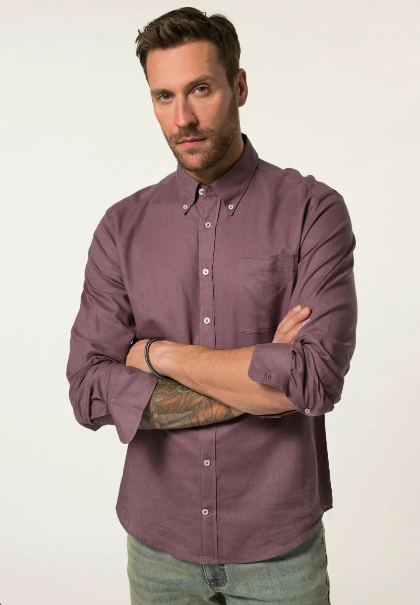 BUTTONDOWN-KRAGEN MODERN FIT - Hemd - mauve