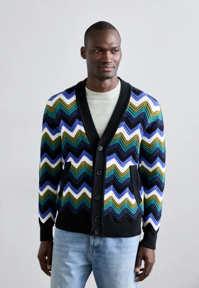 BUTTONED  - Strickjacke - blue tones