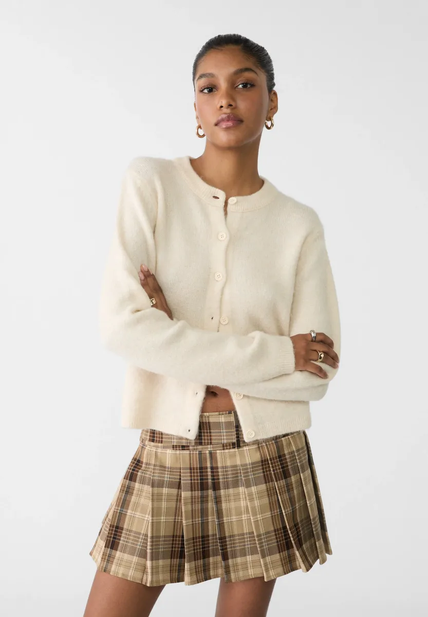 BUTTONED - Strickjacke - white