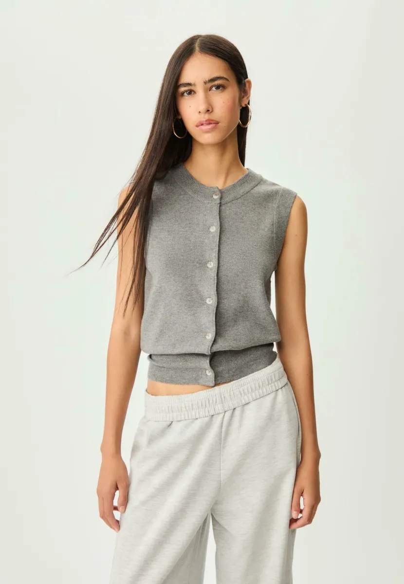 BUTTONED  - Weste - grey