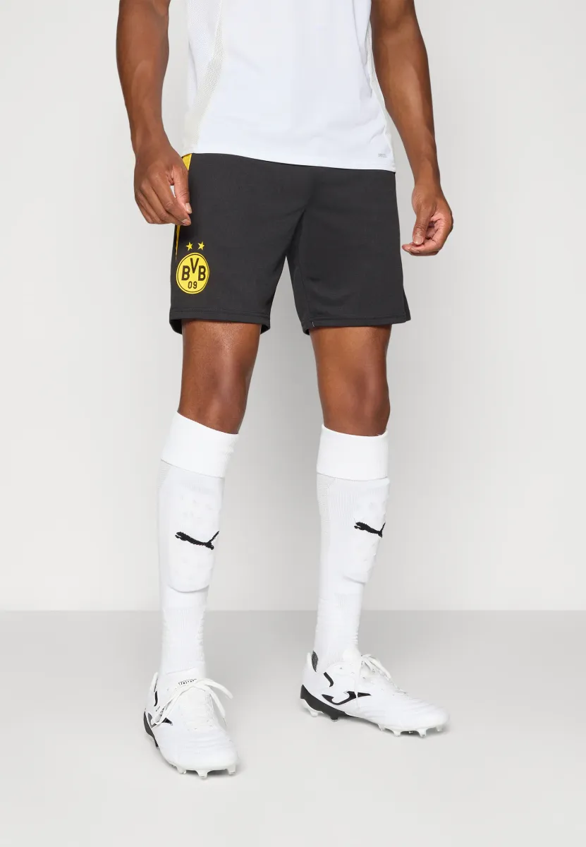 BVB TRAINING SHORTS POCKETS - Vereinsmannschaften - black/faster yellow