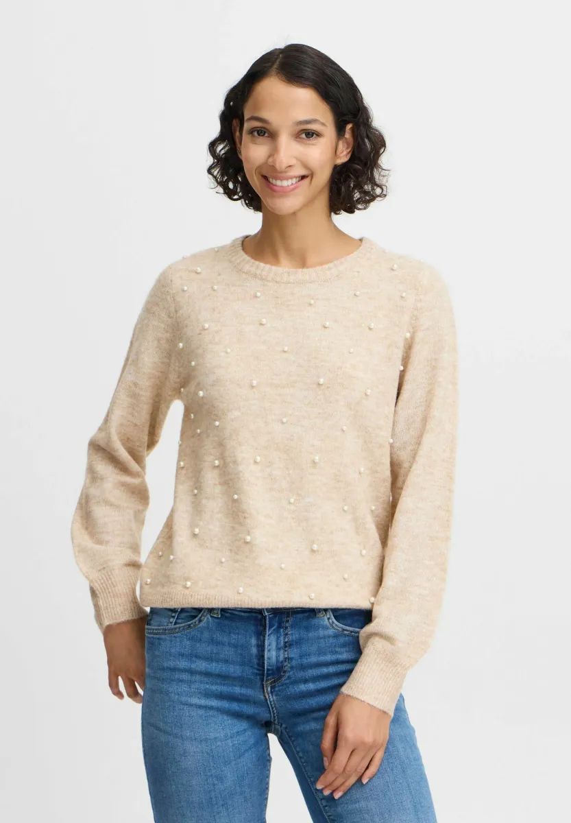 BYBxokama - Strickpullover - cement melange