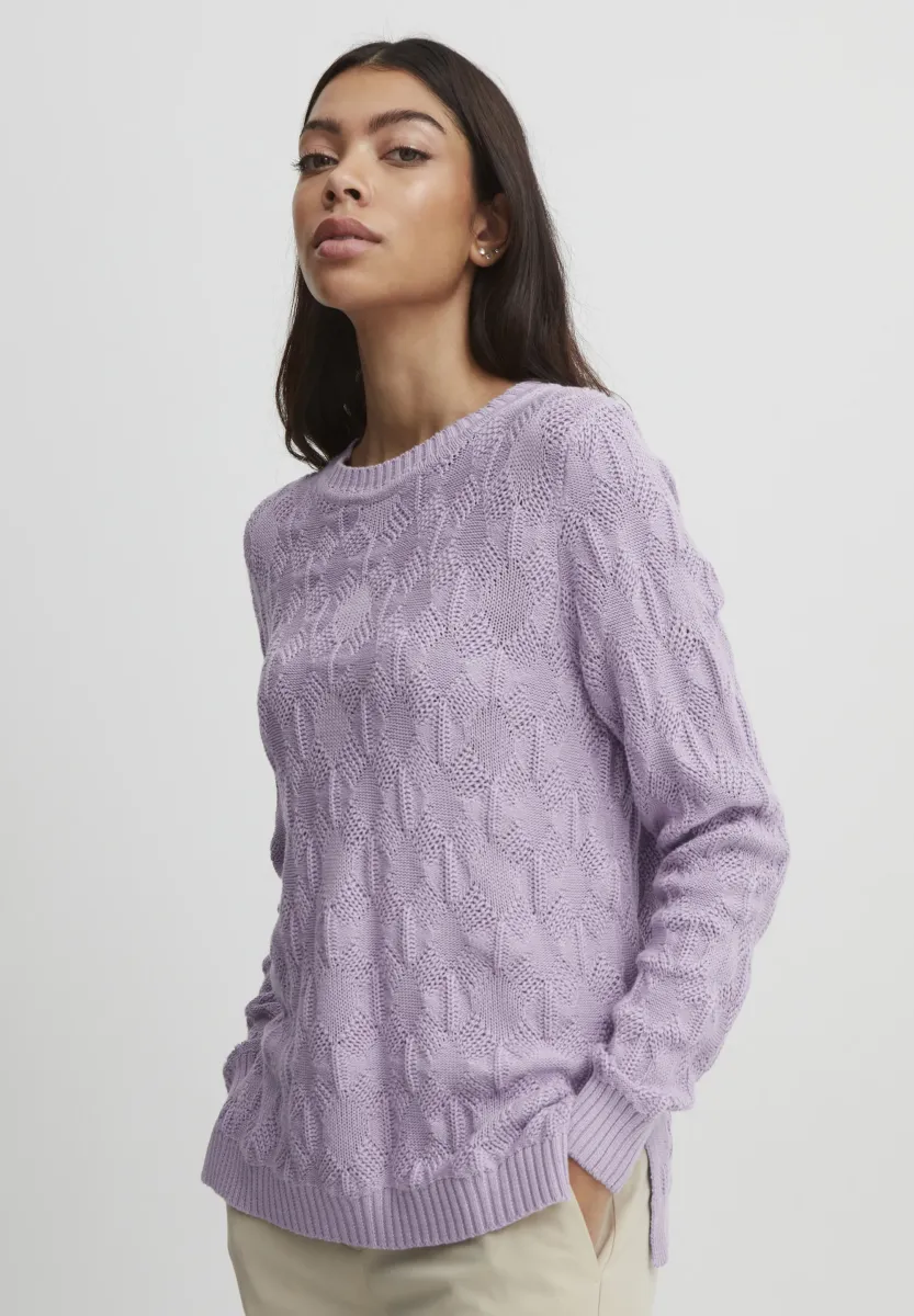 BYMILJA - Strickpullover - purple rose