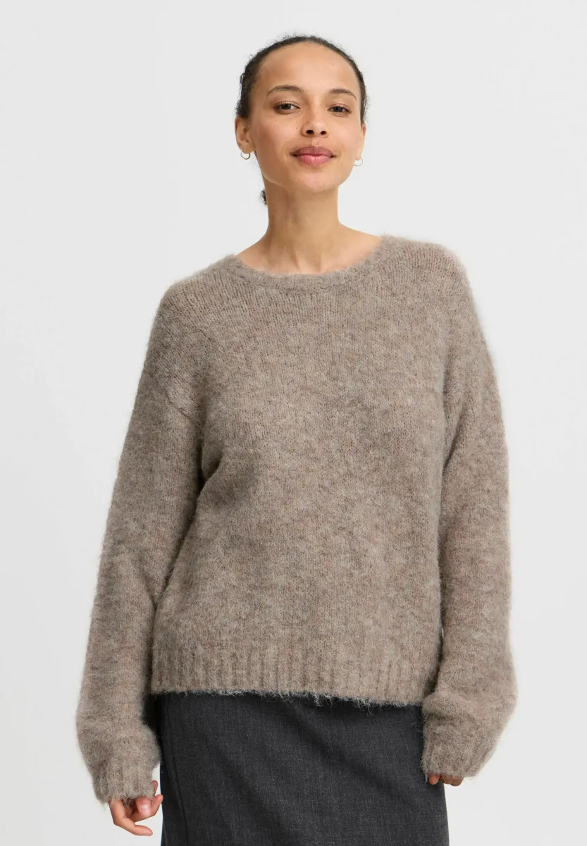 BYMILLER - Strickpullover - humus melange