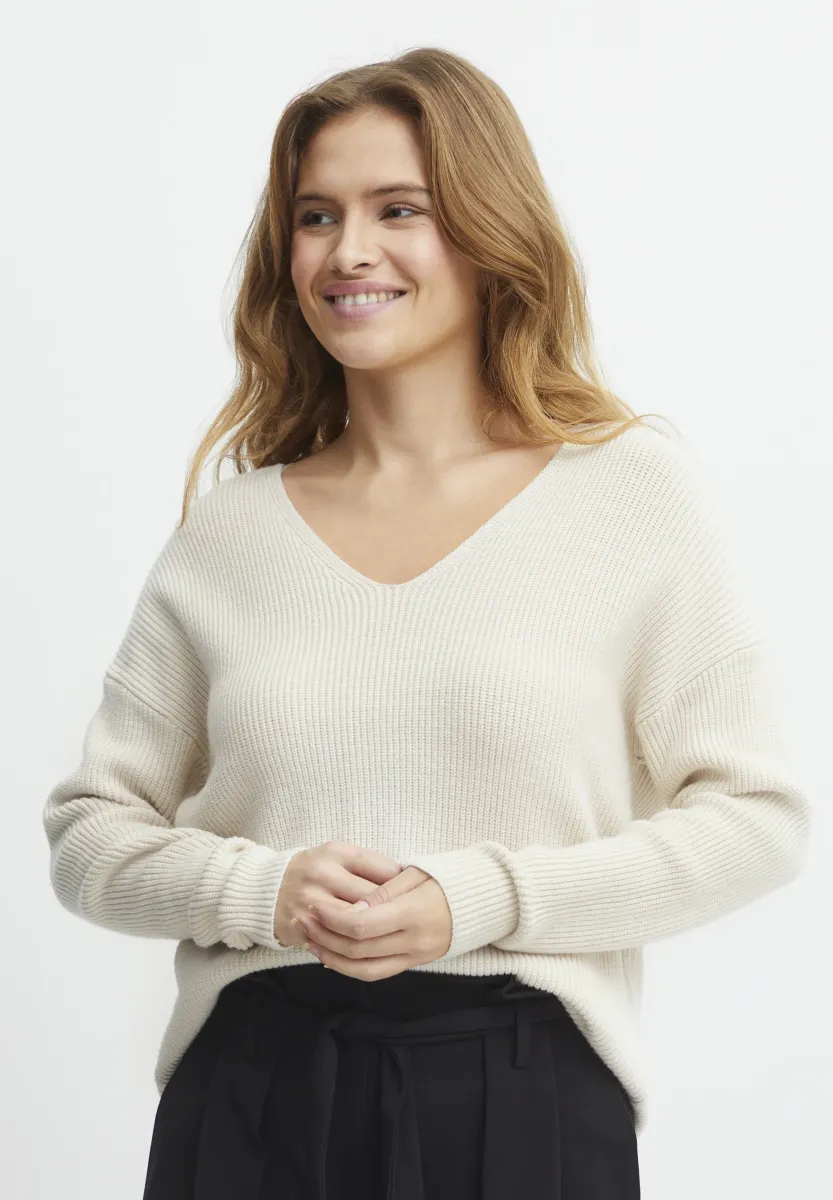 BYMILO - Strickpullover - birch
